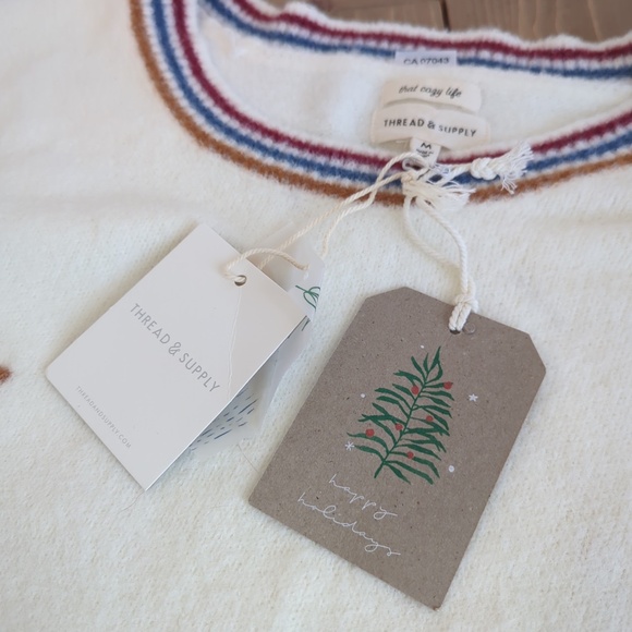 Women’s Oversized Cozy Sweater Rainbow Stars NWT - Picture 7 of 11